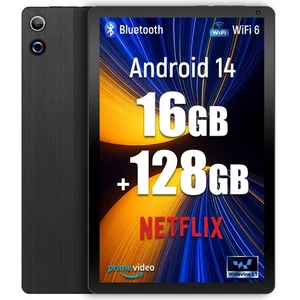 Tablet, 11 inch Android 14 Tablet with 16GB RAM 128GB ROM 1TB TF Card Expanda... - Picture 1 of 9