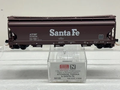 N Scale Micro Trains MTL 94100 Santa Fe ATSF 313838 Covered Hopper - Image 1 of 4