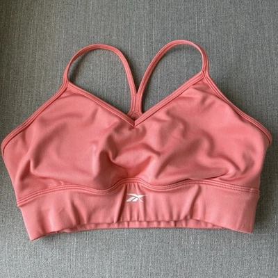 Sujetador deportivo Reebok para mujer Workout Ready Tri-Back con almohadillas - Talla M Foto 1 de 2