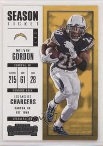 Boleto de temporada 2017 Panini Contenders Melvin Gordon #70 - Imagen 1 de 3
