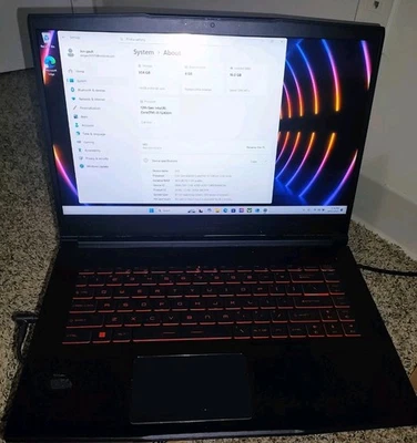 MSI Thin GF63 12UCX 15.6" i5-12450H 2.0GHz 16GB RAM 1TB SSD GeForce RTX 2050 - Image 1 of 4