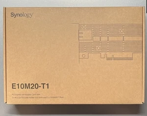 Carte adaptateur Ethernet et M.2 10 Go Synology E10M20-T1 - Photo 1/3