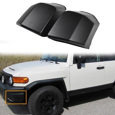 Комплект пара торцевых колпаков переднего углового бампера левая + правая подходит для Toyota FJ Cruiser 2008-2014 - Изображение 1 из 4