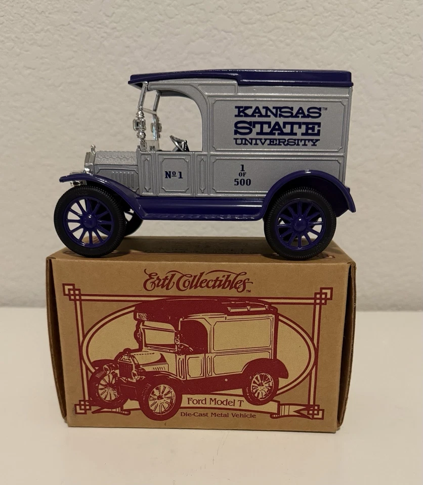 Kansas State University Wildcats KSU Ertl 1913 Ford Model T Delivery Van Bank - Image 1 of 4