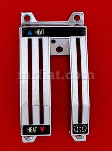 Fiat 124 Spider Heater Control Panel Chrome New - Picture 1 of 1
