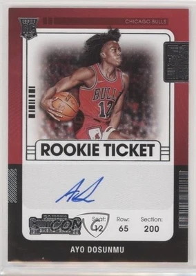 2021-22 Panini Contenders Ticket Variation Ayo Dosunmu #133 Rookie Auto RC - Image 1 of 2