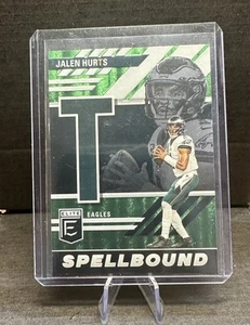 2023 Panini Donruss Elite Jalen Hurts #SB-JH4 Spellbound Green "T" Eagles - Imagen 1 de 2