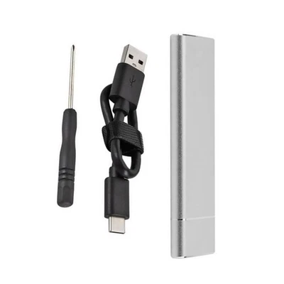 6Gbs NGFF SSD USB3.1 Tipo-C M.2 Estojo de Disco Rígido Adaptador Caixa de Gabinete Externo ww - Imagem 1 de 4