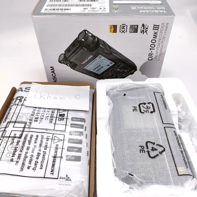 [1 BUSINESS DAY SHIPS] TASCAM DR-100MK3 Stereo Linear PCM Recorder 24bit 192kHz - Image 1 of 4