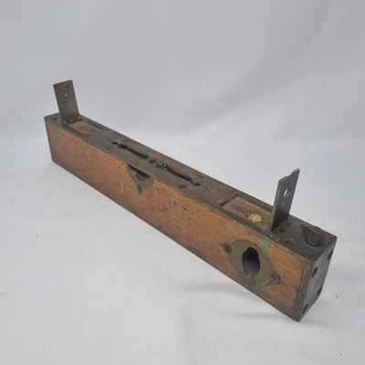 Rare Vintage "E. PRESTON & SONS" Wood and Brass Spirit Level Surveyor's Antique  - Image 1 of 4
