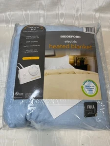 Biddeford Heated Electric Blanket Full Lt Blue New 72X84 Energy Saver - Picture 1 of 5