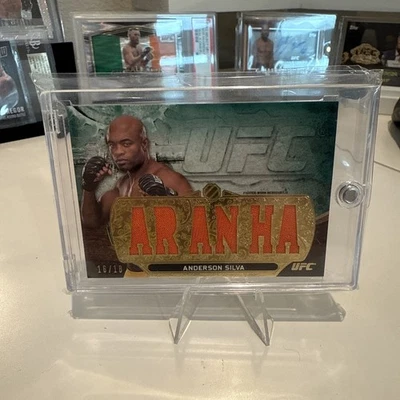 2014 Topps UFC Knockout Triple Threads Relic Anderson Silva #16/18 Rare - Image 1 of 4