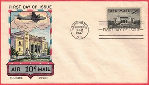 C34 Pan American Union 10¢ FDC- Fluegel -cv$20- sold to benefit AFDCS Chapter 56 - Picture 1 of 1
