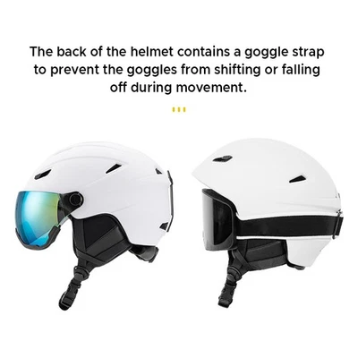 Casco de esquí integrado para hombres y mujeres Casco de snowboard con visera extraíble TTSW Foto 1 de 4