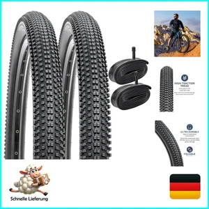 2-Pack Faltbare 26 Zoll Reifen 26x2.35 Mantel 57-559 und 2-Pack 26 Zoll Schla... - Bild 1 von 11