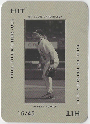 2005 Donruss Throwback Threads VG/EX ALBERT PUJOLS #'d /45 Polo Ground SP #PG-90 - Image 1 of 2