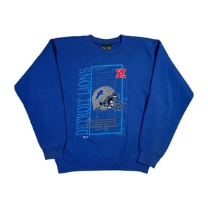 Vintage 1994 Detroit Lions Sweatshirt American Football Team blau Rundhalsausschnitt XL - Bild 1 von 6