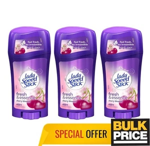 Lady Speed Stick Cherry Blossom Fresh stick Deodorant 48H Protection XXL 3-Pack - Picture 1 of 6