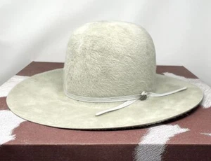 SOMBRERO DE VAQUERO RESISTOL KODIAK 8X PIEL FIELTRO ABIERTO CORONA - Imagen 1 de 4