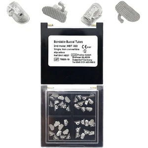 Tubos bucales de ortodoncia dental de 40 piezas MBT 022 segundo segundo molar monobloque adhesivo - Imagen 1 de 10