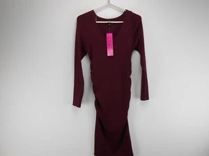 Womens Long Tunic Sweater  Maternity - Derek Heart SIZE XL Cinched Sides (R10) - Picture 1 of 4