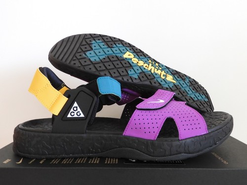 NIKE ACG AIR DESCHUTZ NERO BIANCO VIOLA VIVO TAGLIA 14 [CT2890 002]