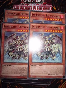 YU-GI-OH COM INFERNOID SEITSEMAS LOT DE 4 (PLAYSET) SECE-FR017 NEUF MINT ED 1 - Picture 1 of 1