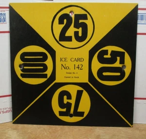 Vintage Original Ice Delivery Card "ICE CARD No. 142" - Picture 1 of 3