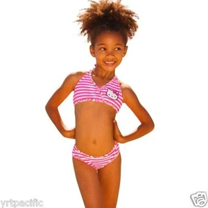 Hello Kitty Triangle Bikini Set Kids Sizes 4 5/6 6X Girls 2 PCs 6483 - Picture 1 of 1
