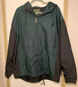 Dockers Golf Windbreaker Jacket Mens L Green Light Weight - Picture 1 of 5