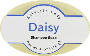 Barra de jabón champú Daisy de Eclectic Lady, barra de 4 oz - Imagen 1 de 6