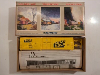 HO 50' FGE Insulated Boxcar Solid Gold Kit NIB NOS Item# 932-4751 - Image 1 of 2