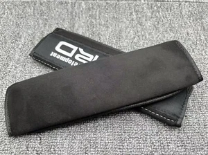 NEW BLACK SLIM DESIGN RACING SEAT BELT DRIFT SHOULDER COMFORT PAD COVER - Bild 1 von 3