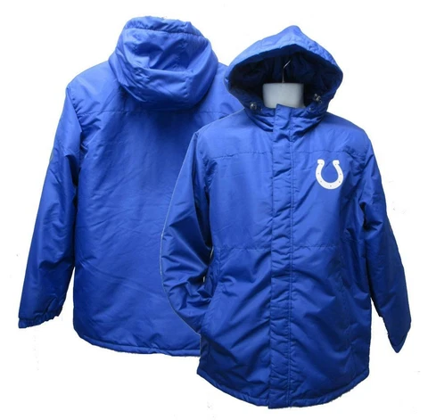 New Indianapolis Colts Mens Sizes L-XL Hooded Coat Starter Jacket Cover