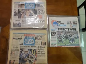 USA TODAY PAPERS PATRIOTS WIN SUPER BOWL - Picture 1 of 1