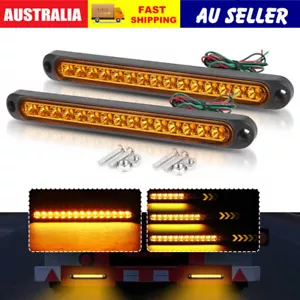 2X Sequential Indicator LED Tail light Turn Signal Slim Stirp Truck Trailer UTE - Picture 1 of 12