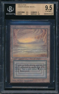 MTG ALPHA UNDERGROUND SEA BGS 9.5 - Image 1 of 2