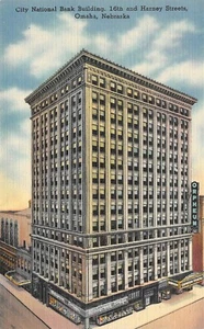 # K1372 OMAHA, NE. POSTCARD, CITY NATIONAL BANK - Picture 1 of 2