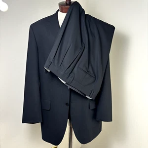 Pronto Uomo Men's Suit 42L Black Wool 2-Piece: Blazer & Dress Pants 36x31 Canada - Picture 1 of 14