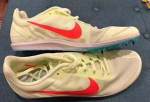 Nike Mens Zoom Rival D Green Running Cleats Shoes Sneakers Sz 9 - Picture 1 of 7