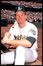 1989 Barry Colla Oakland Athletics Mark McGwire Postcard #1
