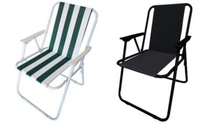 Nueva silla plegable al aire libre para acampar jardín picnic cómodo asiento de descanso - Imagen 1 de 13