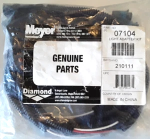 GENUINE MEYER SNOWPLOW HEADLIGHT ADAPTER HARNESS KIT 07104 88-98 03-06 CHEVY GMC - Bild 1 von 5