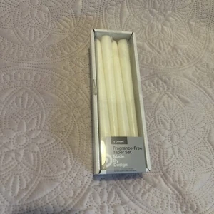 12 duftfreie Spitzkerzen 12er Set cremeweiß - Bild 1 von 1