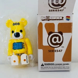 Be@rbrick 100% series 47 Psycho Teddy Bear Yellow (Secret) - Foto 1 di 1