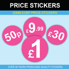 £ Pink Price Stickers - 20mm