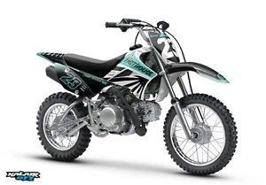 Graphics Kit for Kawasaki KLX110 KLX110R/RL (2010-2024) FH Series - Turquoise - Picture 1 of 8