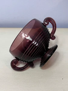 Vintage Cambridge TALLY HO lila AMETHYST Zuckerdose Art Deco Design EUC - Bild 1 von 10