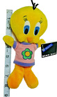 Vntg NWT Tweety Bean Bag Plush Toy 8" Warner Bros 1998 Studio Tag Flower Shirt