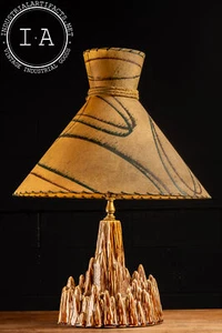Vintage Ceramic Western-Inspired Table Lamp - Picture 1 of 12